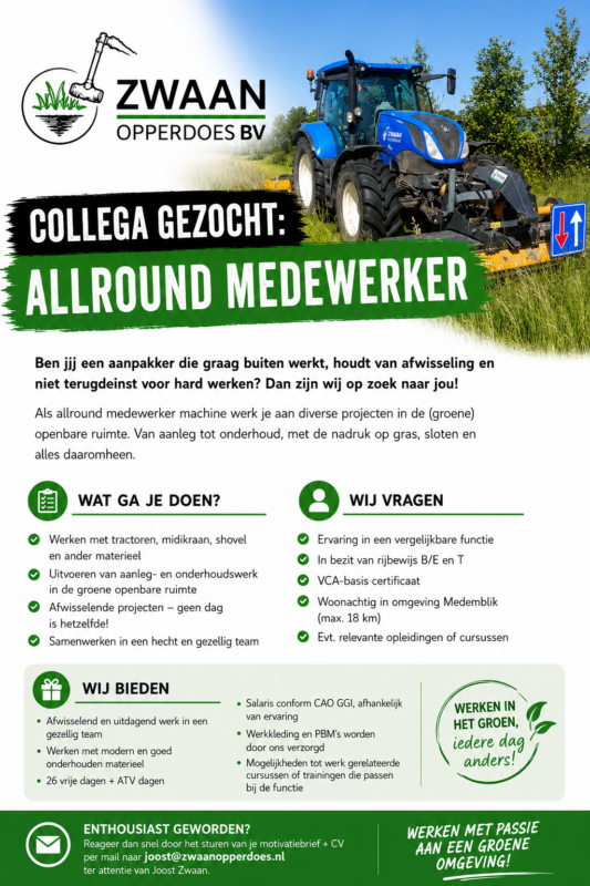 vacature allround medewerker